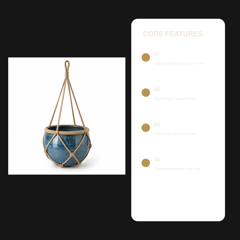 Aurum Column Floor Planter