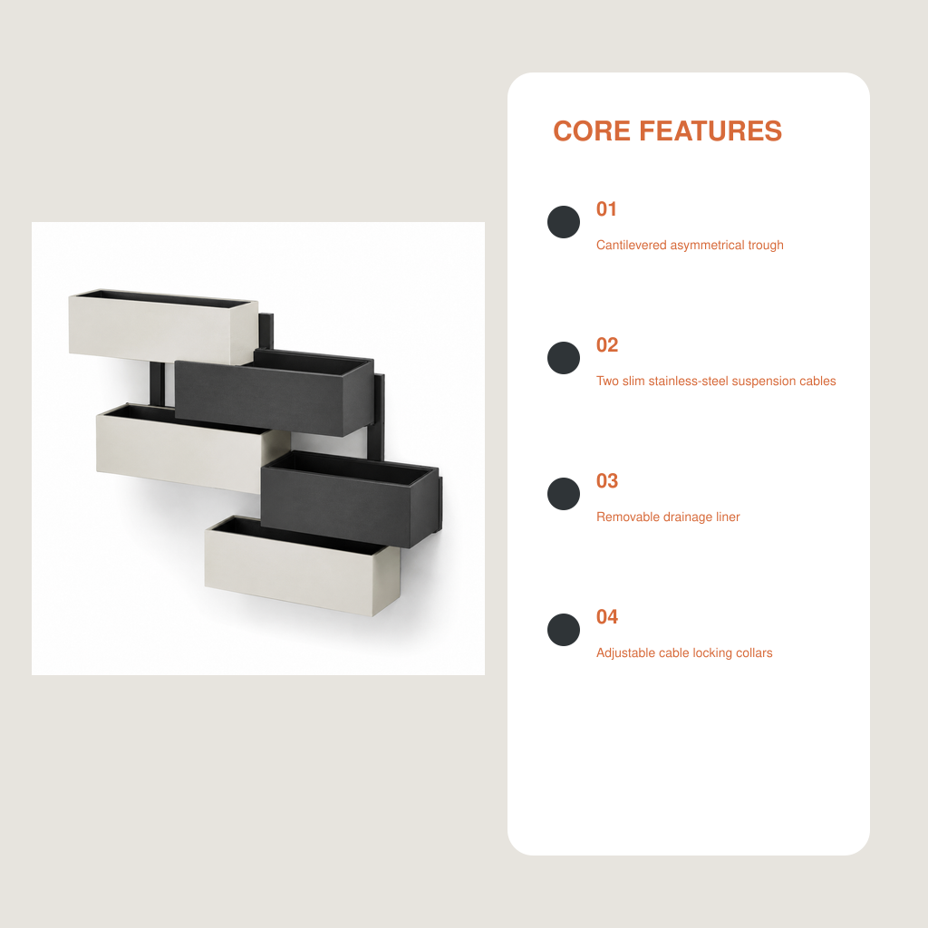 Cantilever Hanging Planter
