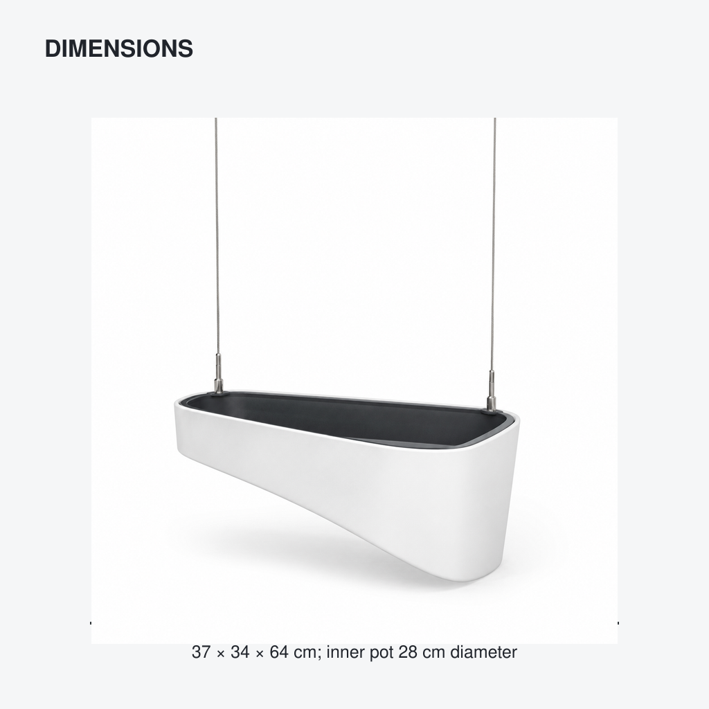 Monolith Facet Floor Planter