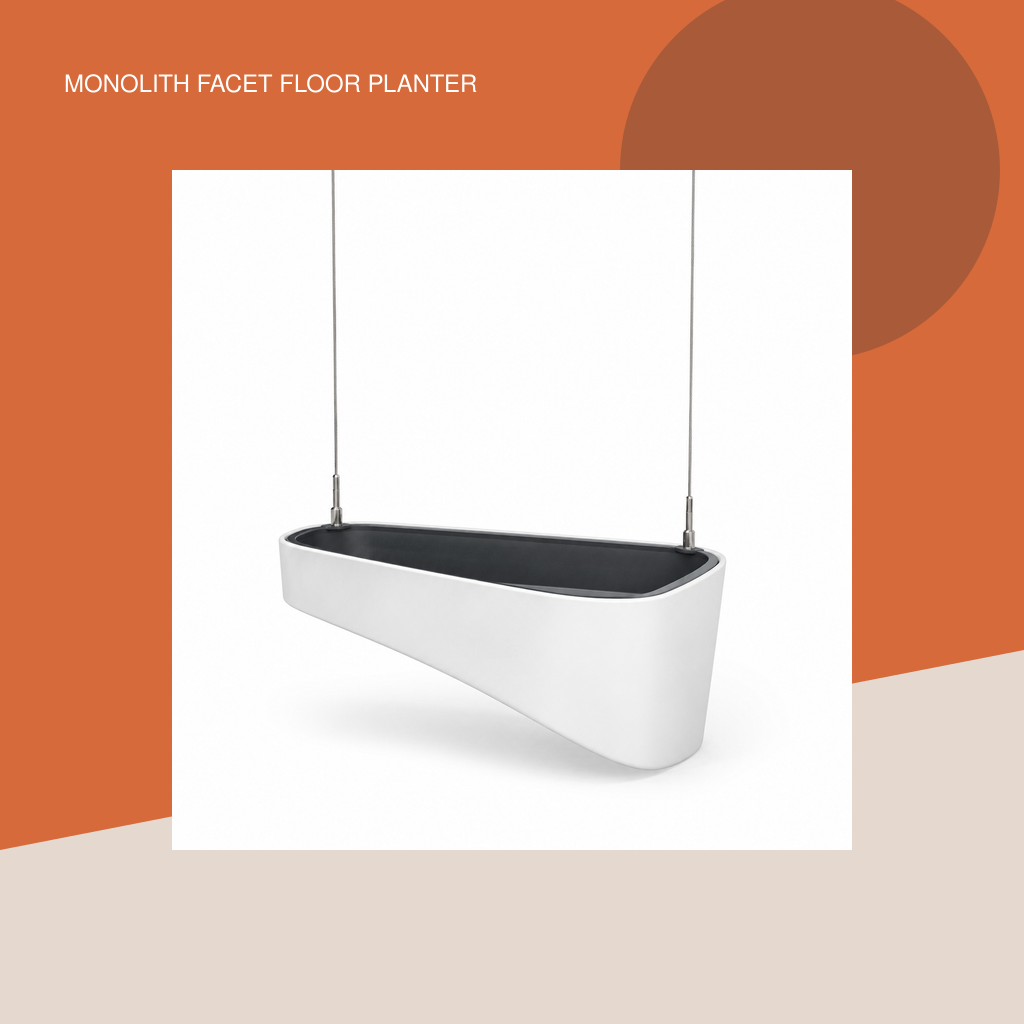 Monolith Facet Floor Planter