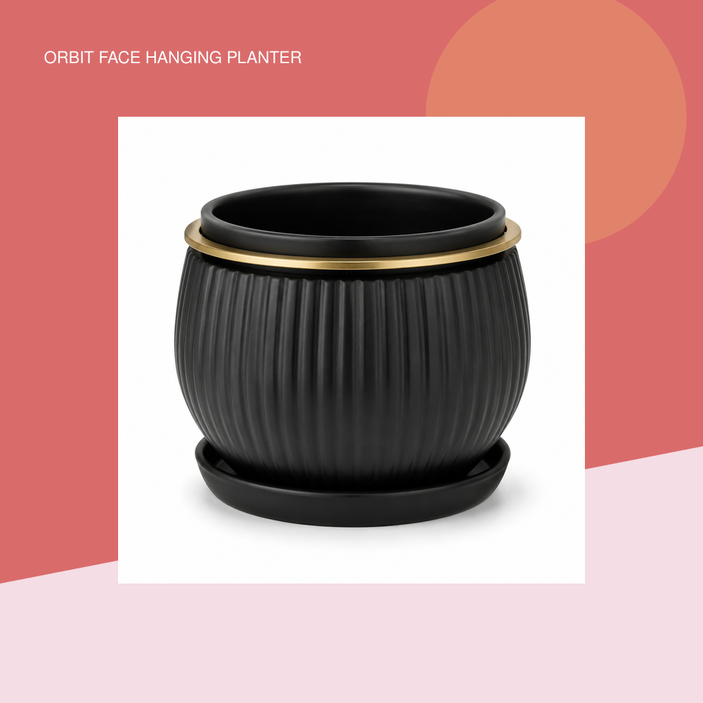 Orbit Face Hanging Planter