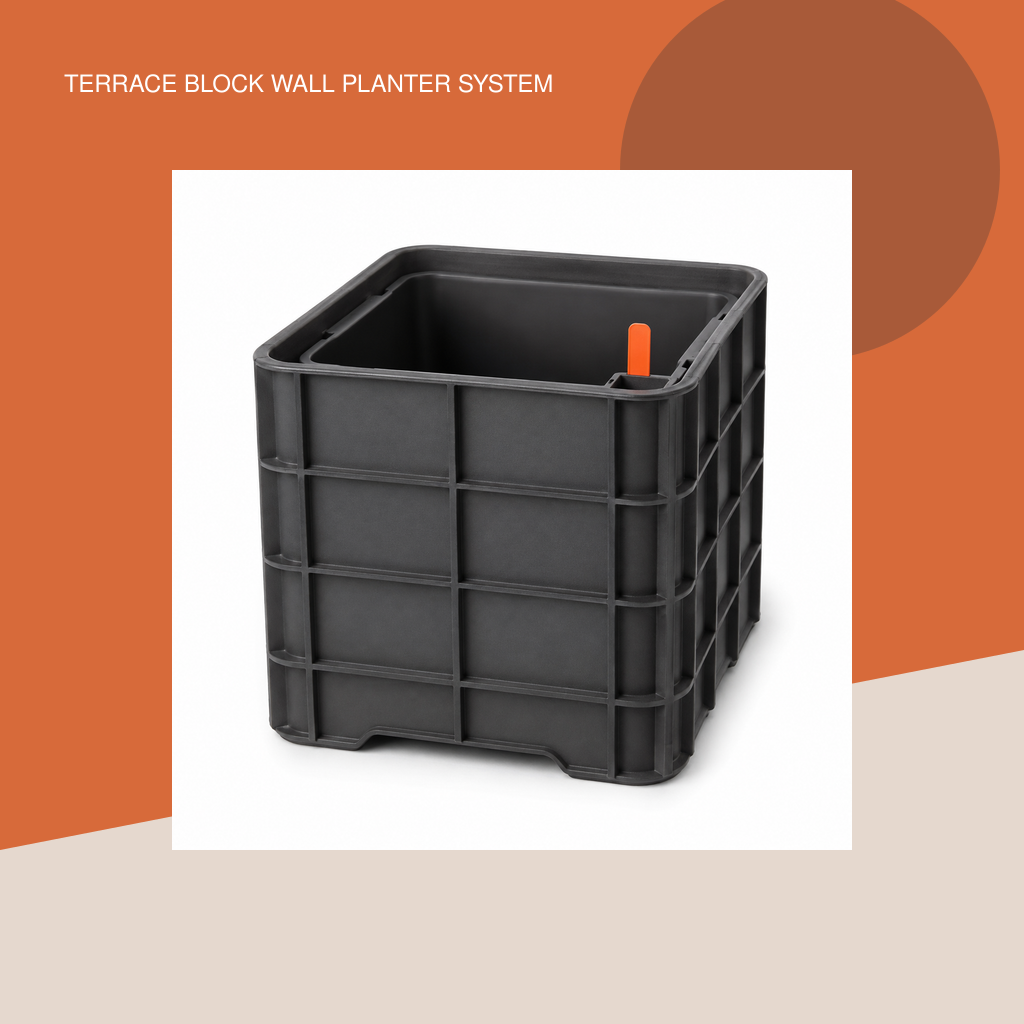 Terrace Block Wall Planter System